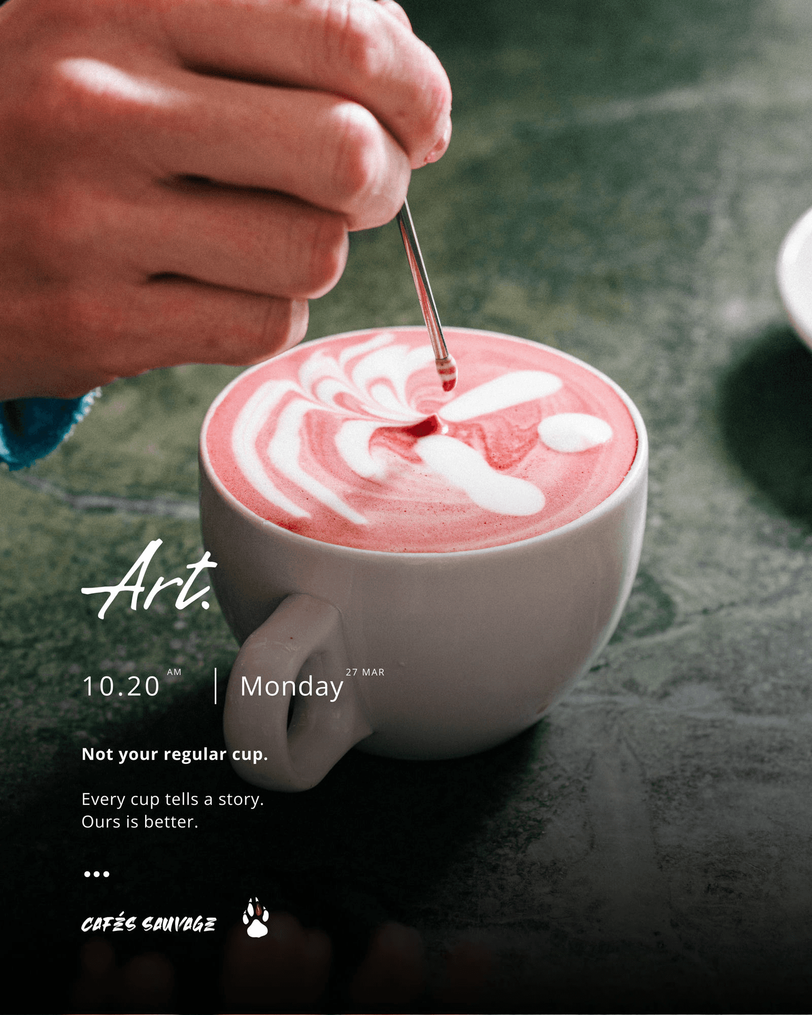 CAFES SAUVAGE, réalisation 3